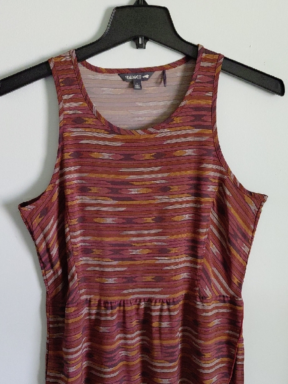 Toad&Co Sunkissed Maxi Dress Striped Aztec Southwestern - Picture 3 of 15